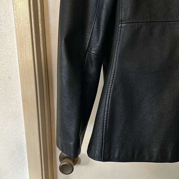Wilsons black leather coat size L - Picture 9 of 12
